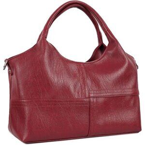 Vegan Leather Purses for Women with Detachable Satchel Strap, Ladies